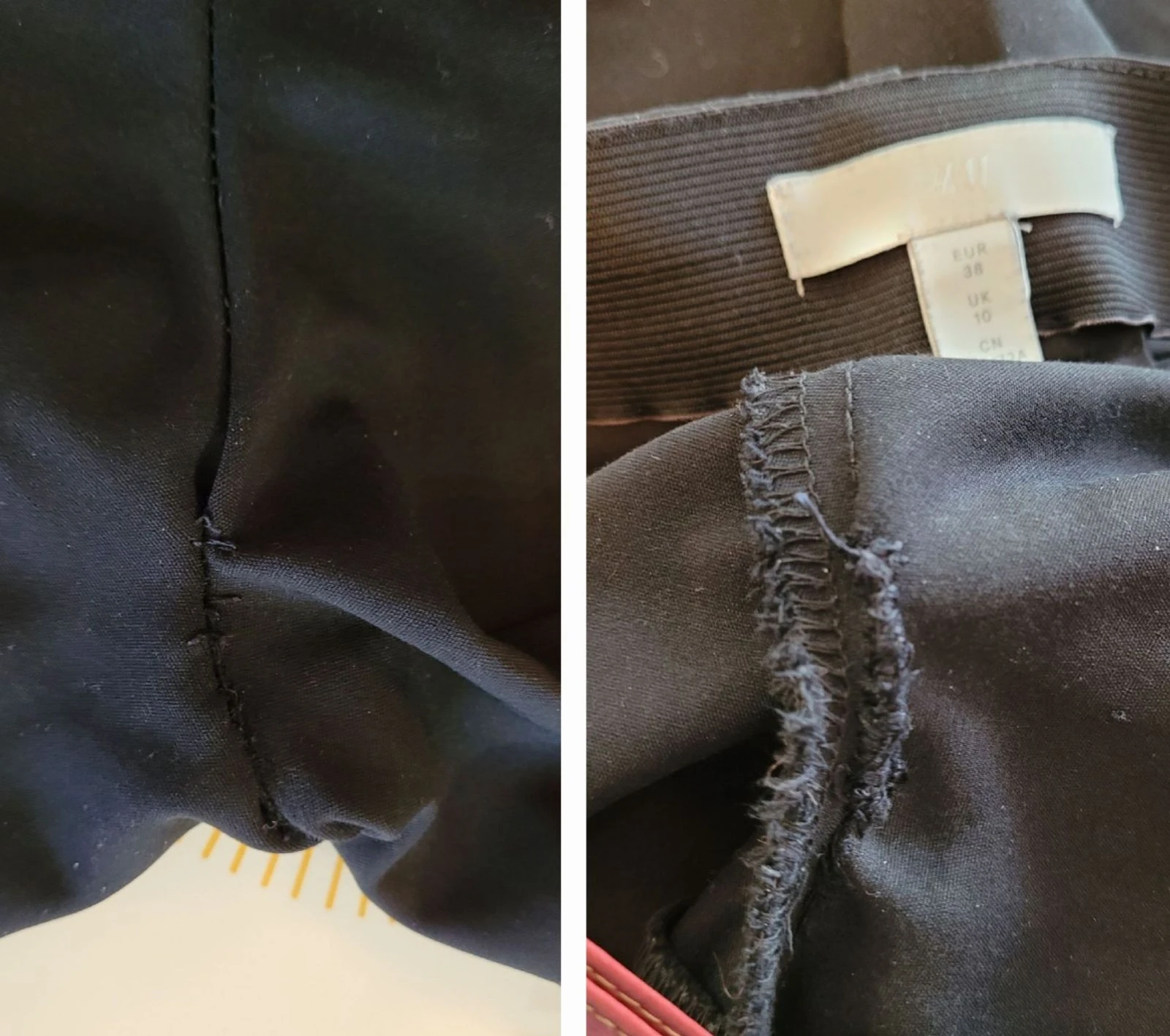 H&M Calça Preta TM/TFr38-Preta-Corte Justo e Cintura Elástica em BE – photo 18